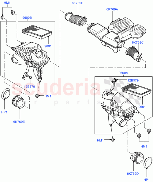 Part Diagram for Land Rover LR011409