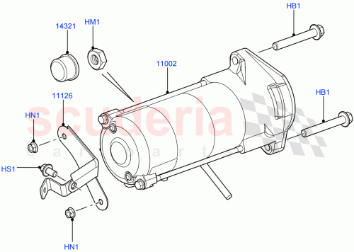Part Diagram for Land Rover YQD500430