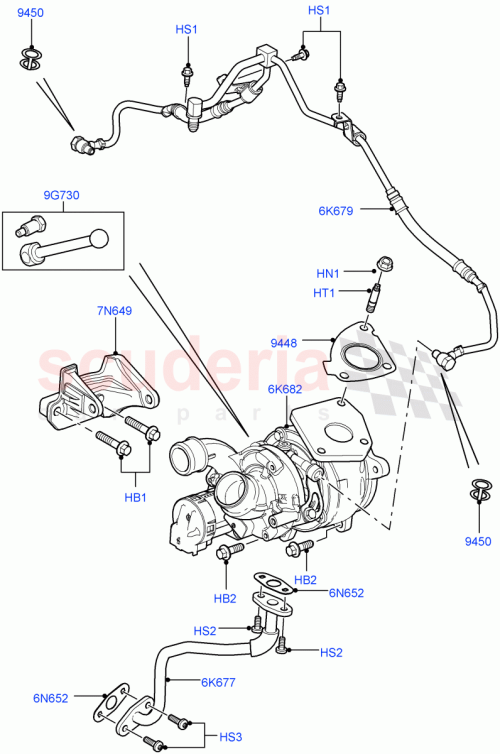 Part Diagram for Land Rover LR004038