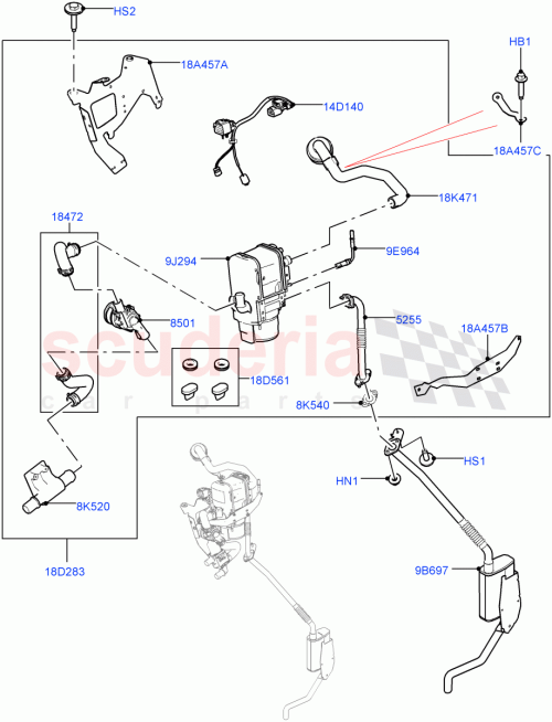 Part Diagram for Land Rover LR099640