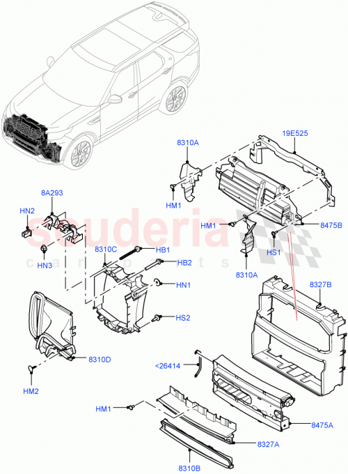 Part Diagram for Land Rover LR119516