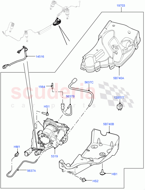 Part Diagram for Land Rover LR072537