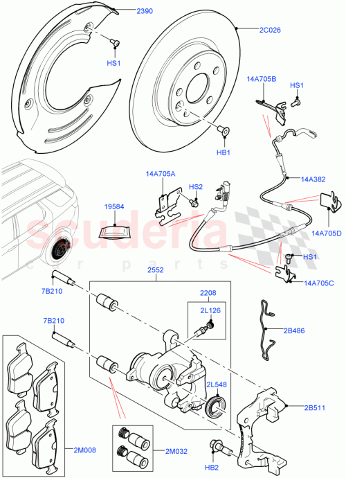 Part Diagram for Land Rover LR160458