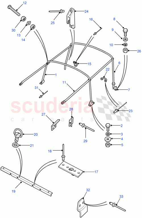 Part Diagram for Land Rover RJ610243