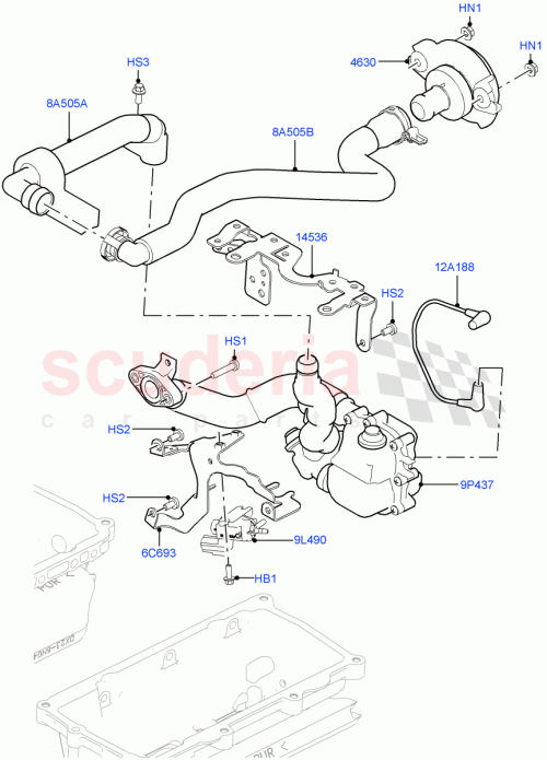 Part Diagram for Land Rover LR045354
