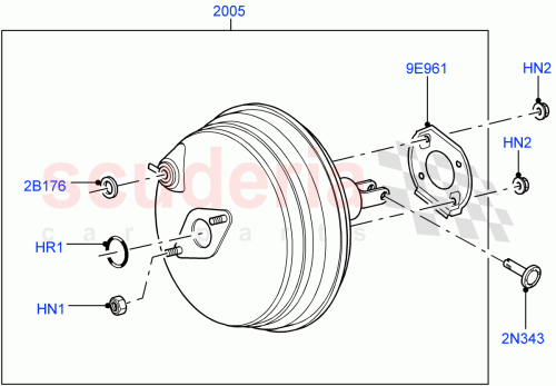 Part Diagram for Land Rover LR116564