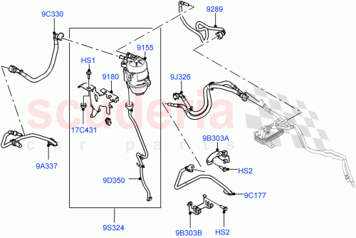 Part Diagram for Land Rover LR125509