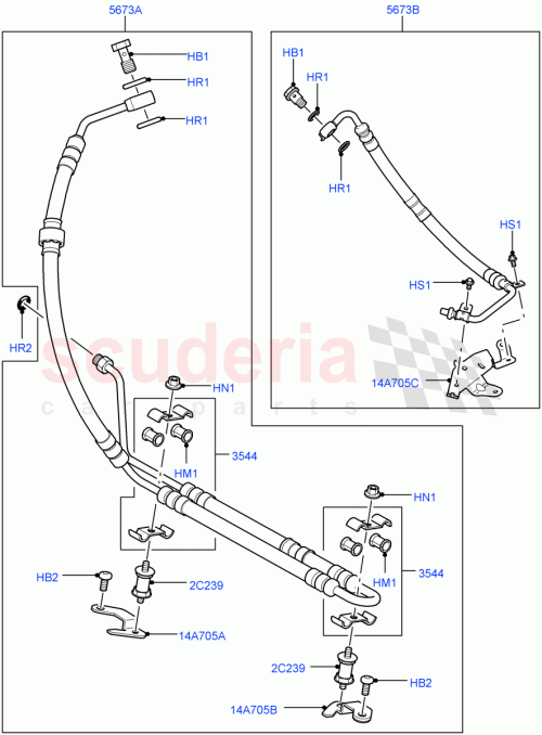 Part Diagram for Land Rover RQU500450