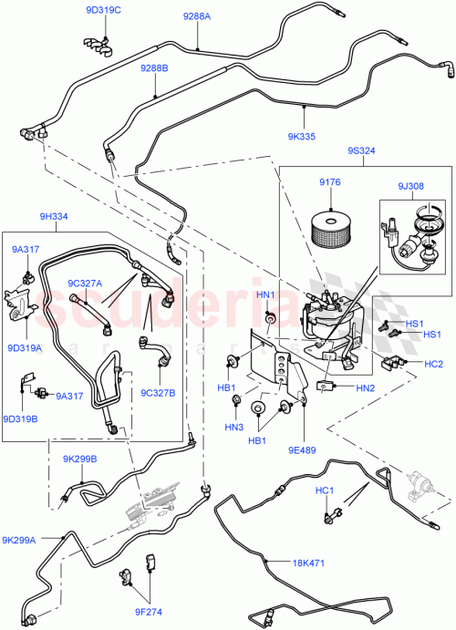 Part Diagram for Land Rover LR010416