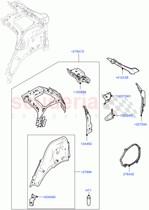 Part Diagram for Land Rover LR155794