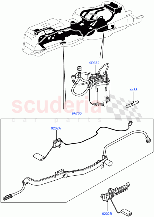 Part Diagram for Land Rover LR042710