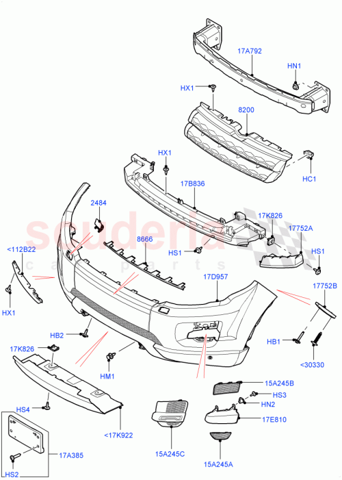 Part Diagram for Land Rover LR034207