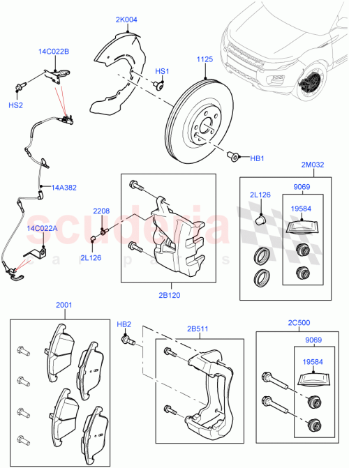 Part Diagram for Land Rover LR015525