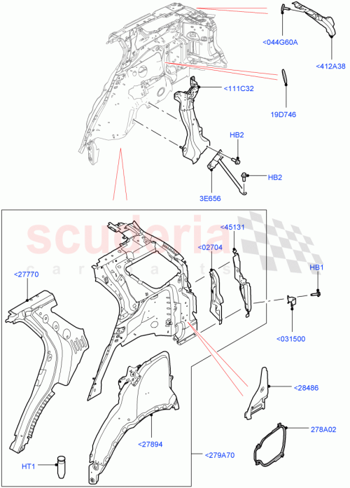 Part Diagram for Land Rover LR061719