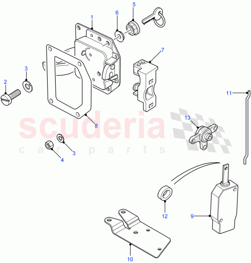 Part Diagram for Land Rover FQS000030