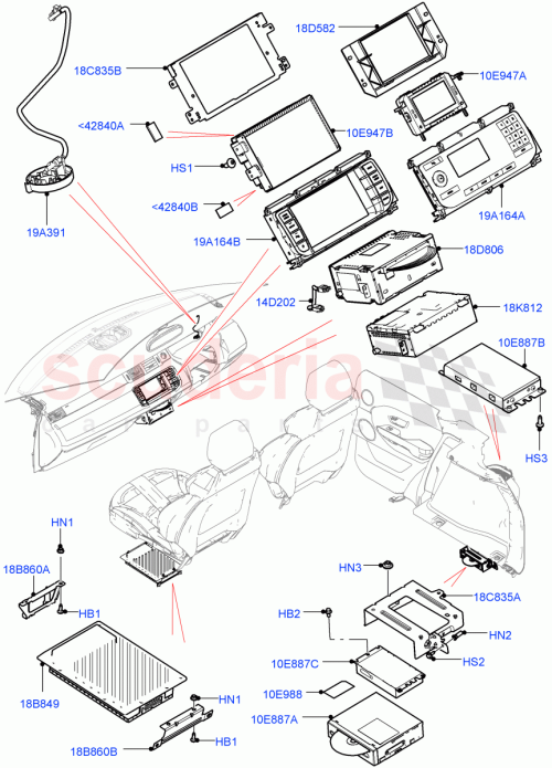 Part Diagram for Land Rover LR040663