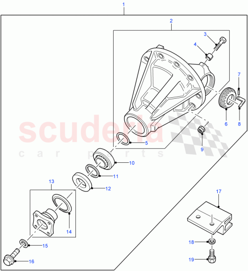 Part Diagram for Land Rover UYG500060