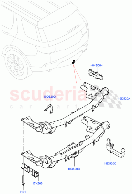 Part Diagram for Land Rover LR083077