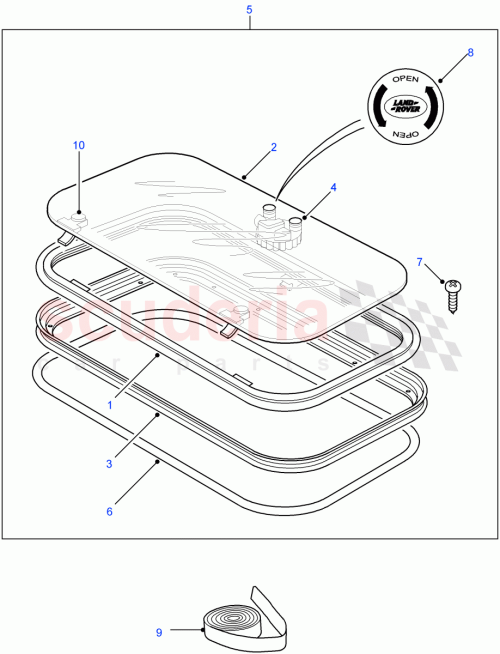 Part Diagram for Land Rover LR041353