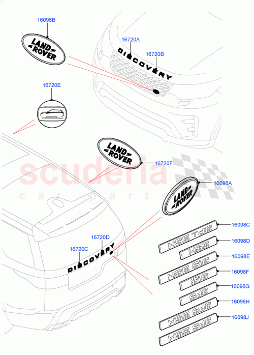 Part Diagram for Land Rover LR083098
