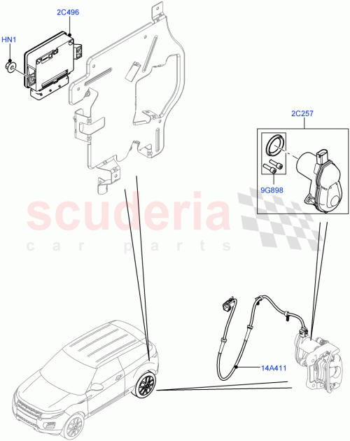 Part Diagram for Land Rover LR035288
