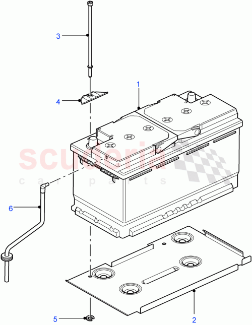 Part Diagram for Land Rover YJH500020