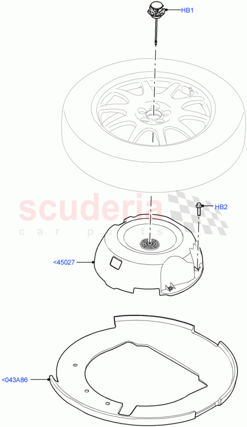 Part Diagram for Land Rover LR157384