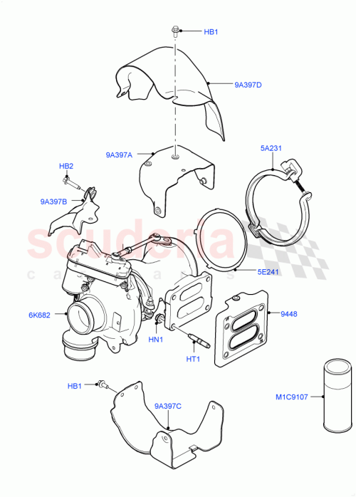 Part Diagram for Land Rover LR174652