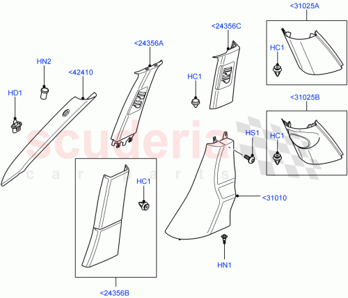 Part Diagram for Land Rover LR018024
