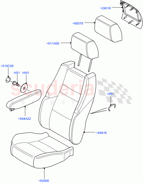 Part Diagram for Land Rover LR011417