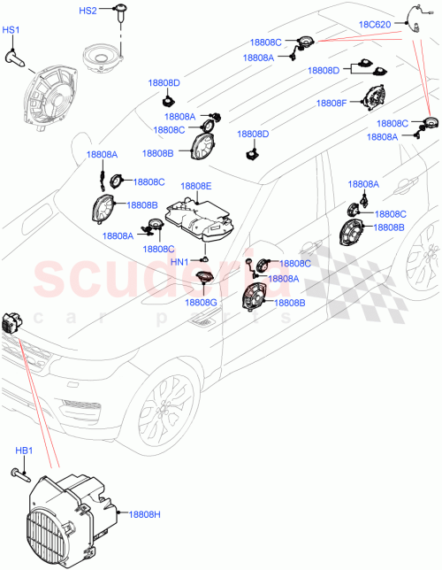 Part Diagram for Land Rover LR086411