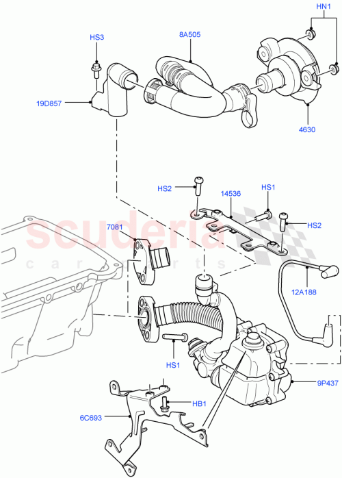 Part Diagram for Land Rover LR015355