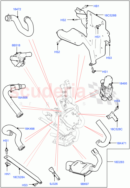 Part Diagram for Land Rover LR106375