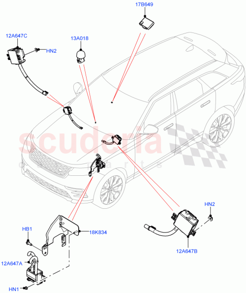 Part Diagram for Land Rover LR168196