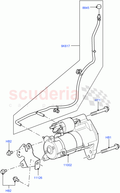 Part Diagram for Land Rover LR030891