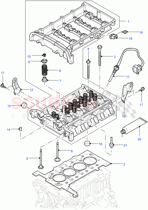 Part Diagram for Land Rover LR010185