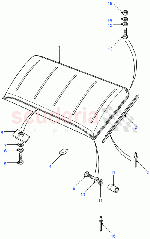 Part Diagram for Land Rover MUC9204