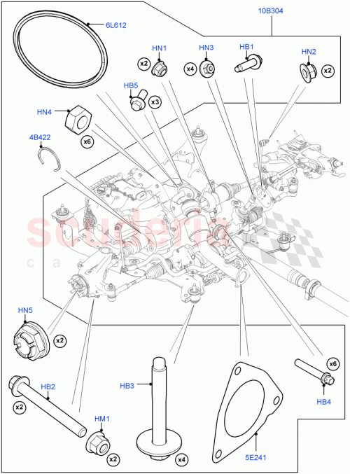 Part Diagram for Land Rover LR005738