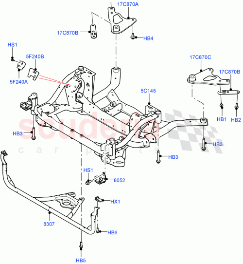 Part Diagram for Land Rover LR090604