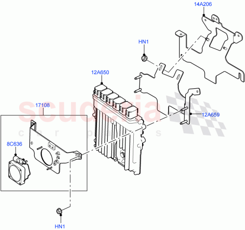 Part Diagram for Land Rover LR141290