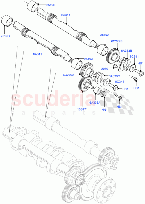 Part Diagram for Land Rover LR074076