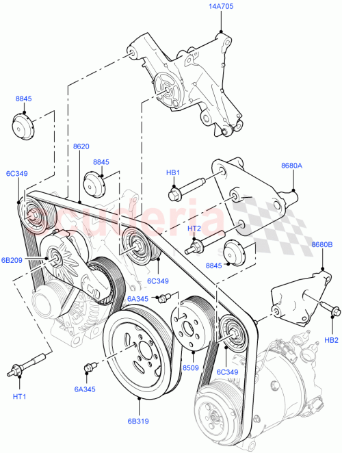 Part Diagram for Land Rover LR092128