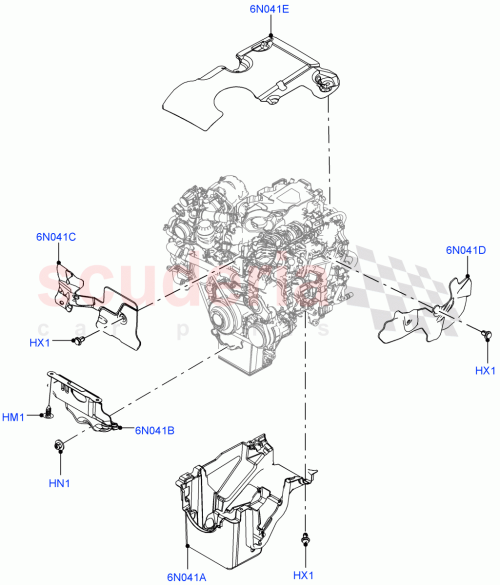 Part Diagram for Land Rover LR141287