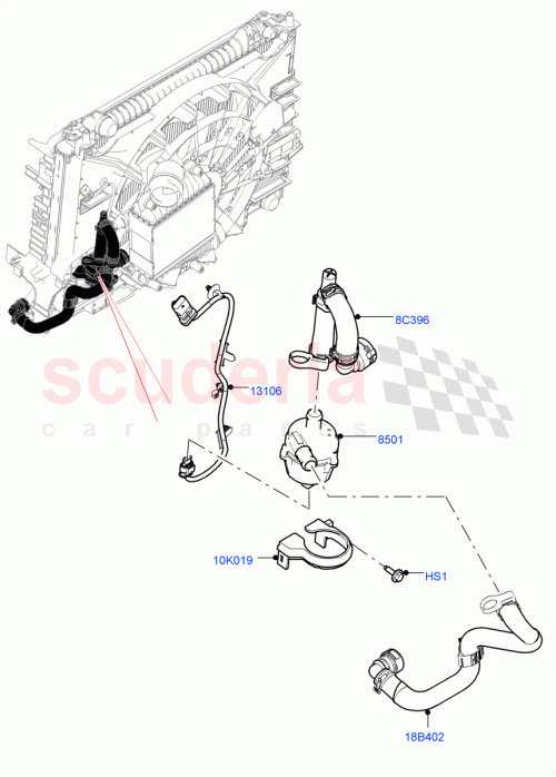 Part Diagram for Land Rover LR091793