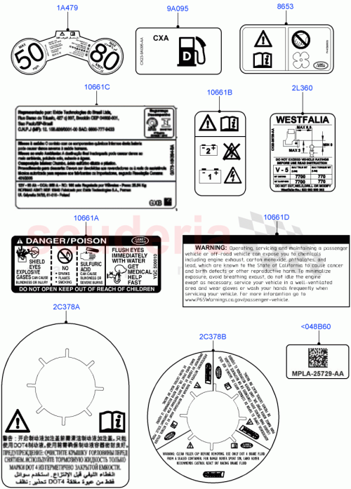 Part Diagram for Land Rover LR133298