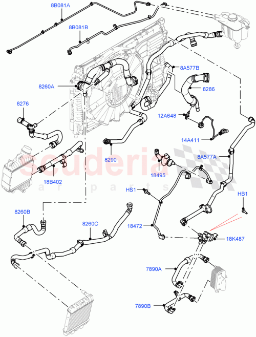 Part Diagram for Land Rover LR114622