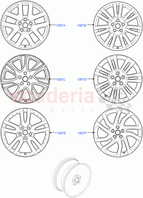 Part Diagram for Land Rover LR043543