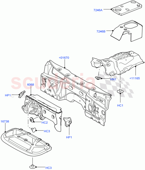 Part Diagram for Land Rover CJD500020