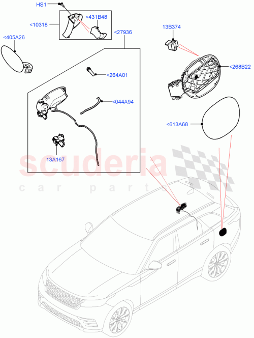 Part Diagram for Land Rover LR092636