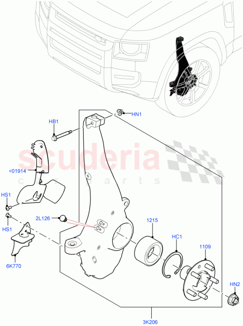 Part Diagram for Land Rover LR130488